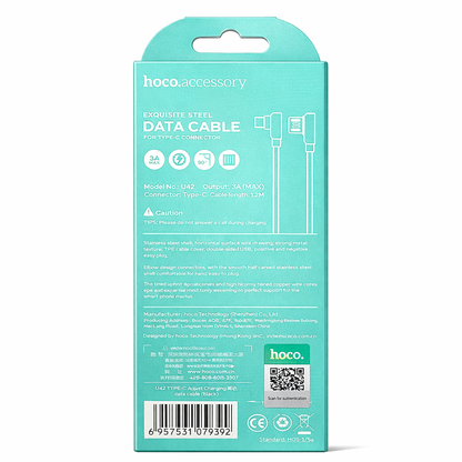 Hoco U42 Steel-Braided Type-C Cable (120cm)