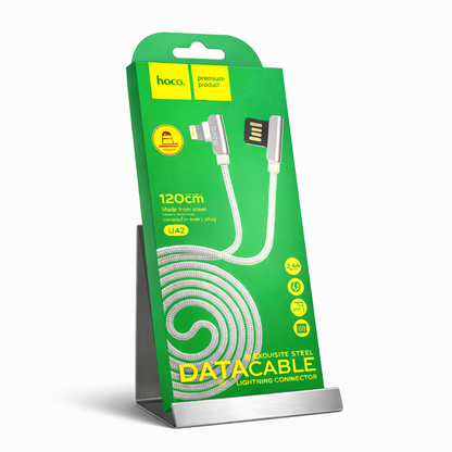 Hoco U42 120cm Lightning Steel Cable