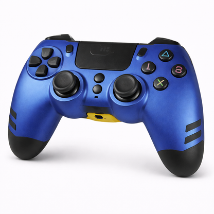 Steelplay SlimPack Wireless Controller Blue – Bluetooth Gamepad Compatible with PS4 & PC, Vibration Feedback