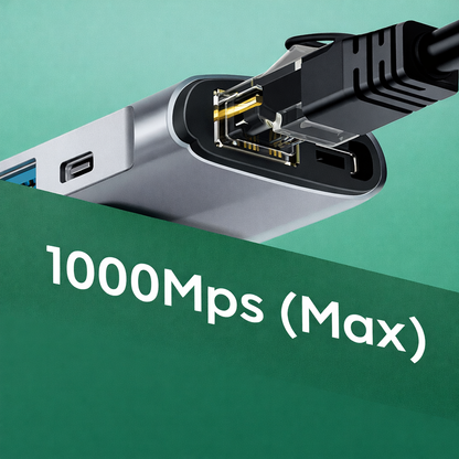 WTOLOVE USB C Hub, 8 in 1 USB C Adapter with PD 100W, 4K HDMI, 1000M Ethernet, 2 USB-A 3.1, 1 USB-C 3.1, SD/TF, USB C Docking Station for MacBook, Dell, Surface (Buy 1 Get 1 Free)