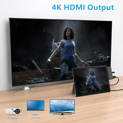 For Surface Go Hub Docking Station for Surface Go/Go2/Go3//Go4, 7-in-2 Surface Go Hub Adapter with 4K USB C to HDMI, 2 USB 3.0 Ports, Earphones Jack,SD/TF Card Slot