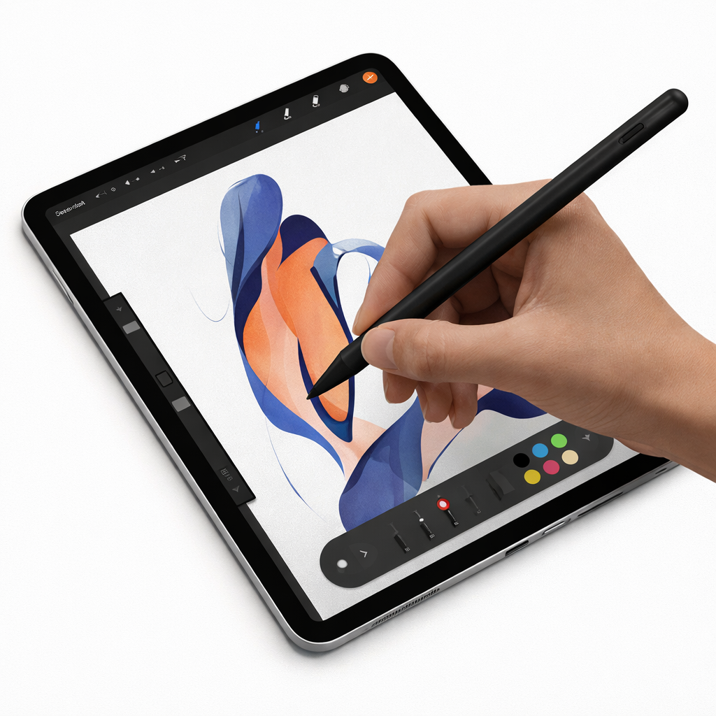 Active Stylus Pencil For Apple iPad | Black Color | Pencil USB-C | High Responsive Tip Pencil | For iPad, iPad Mini, iPad Pro, iPad Air.